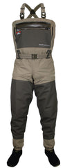 Paramount Outdoors Slate full-wrap 6-ply wader showing rugged protection for deep wading.