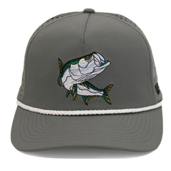 Paramount Outdoors Tarpon cap front view with structured panels, ideal for casting on the deck.