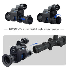 Pard NV007V2 350m infrared fill light boosts detail at distance.