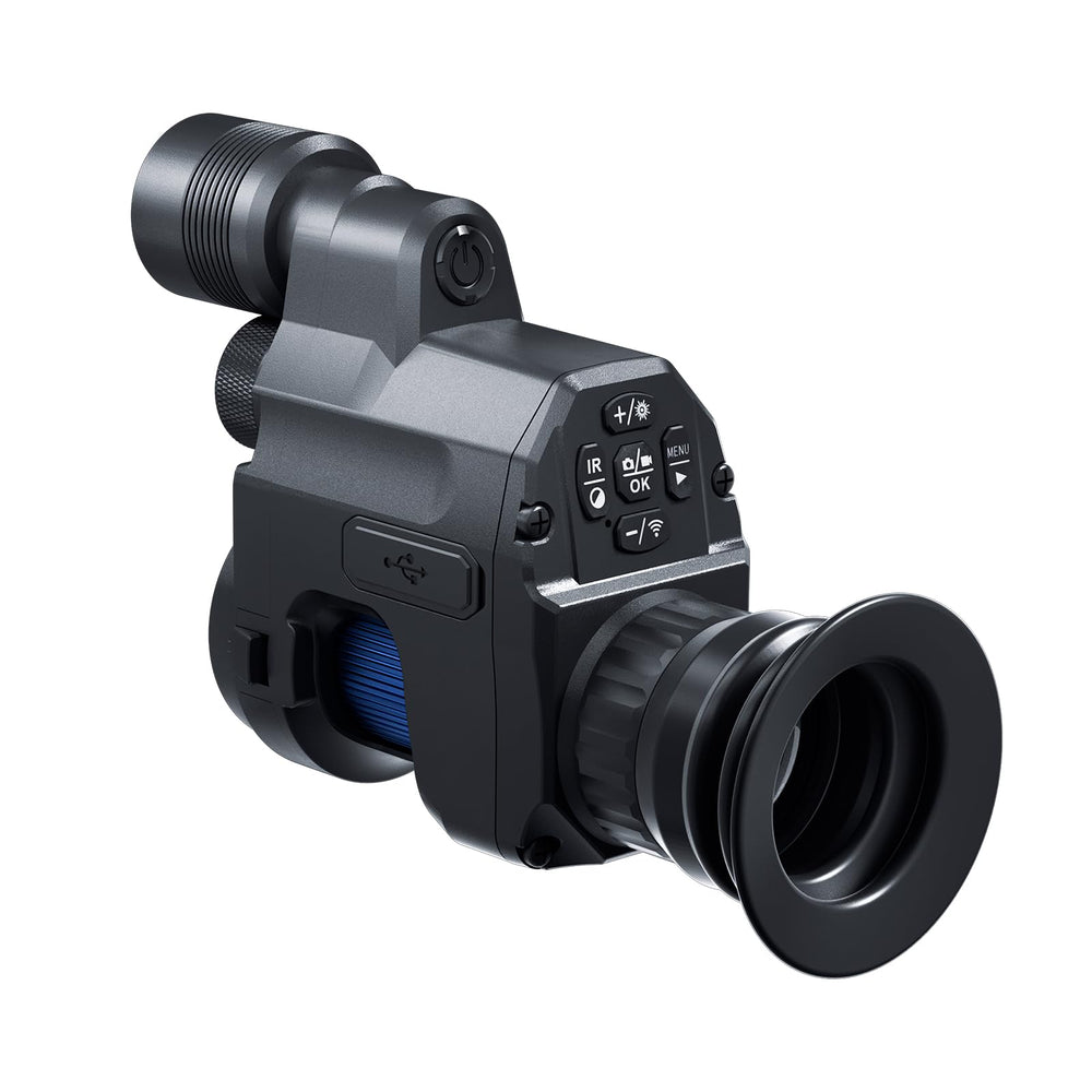 Pard NV007V2 clip-on setup enables quick attachment for fast night observation.