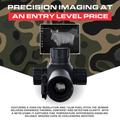 Pard Pantera 256 Q OLED display provides bright heat signatures in low light.