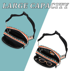 Pardick Aztec Fanny Pack compact size fits waist or crossbody.