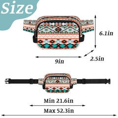 Pardick Aztec Fanny Pack waterproof fabric protects essentials in wet conditions.