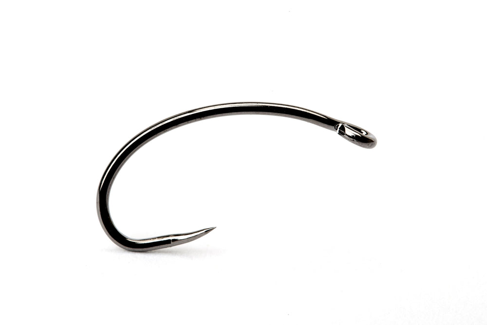 Partridge Patriot Czech Nymph hook with down-eye for confident nymph patterns and wide gape