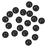 PATIKIL 10mm black round fishing beads for quick rigging on lines.