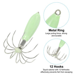 PATIKIL squid jig with 12 needles helps prevent squid escape