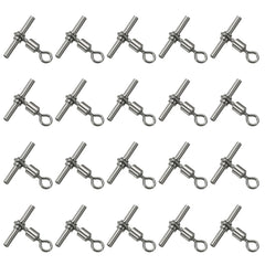 PATIKIL 3-way brass swivel close-up with polished finish for saltwater and freshwater use.