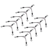 PATIKIL 3 Way Swivel Connector mainline to leader view for smooth line flow.