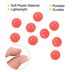 Red 3mm round beads enhance lure presentation and visibility on lures