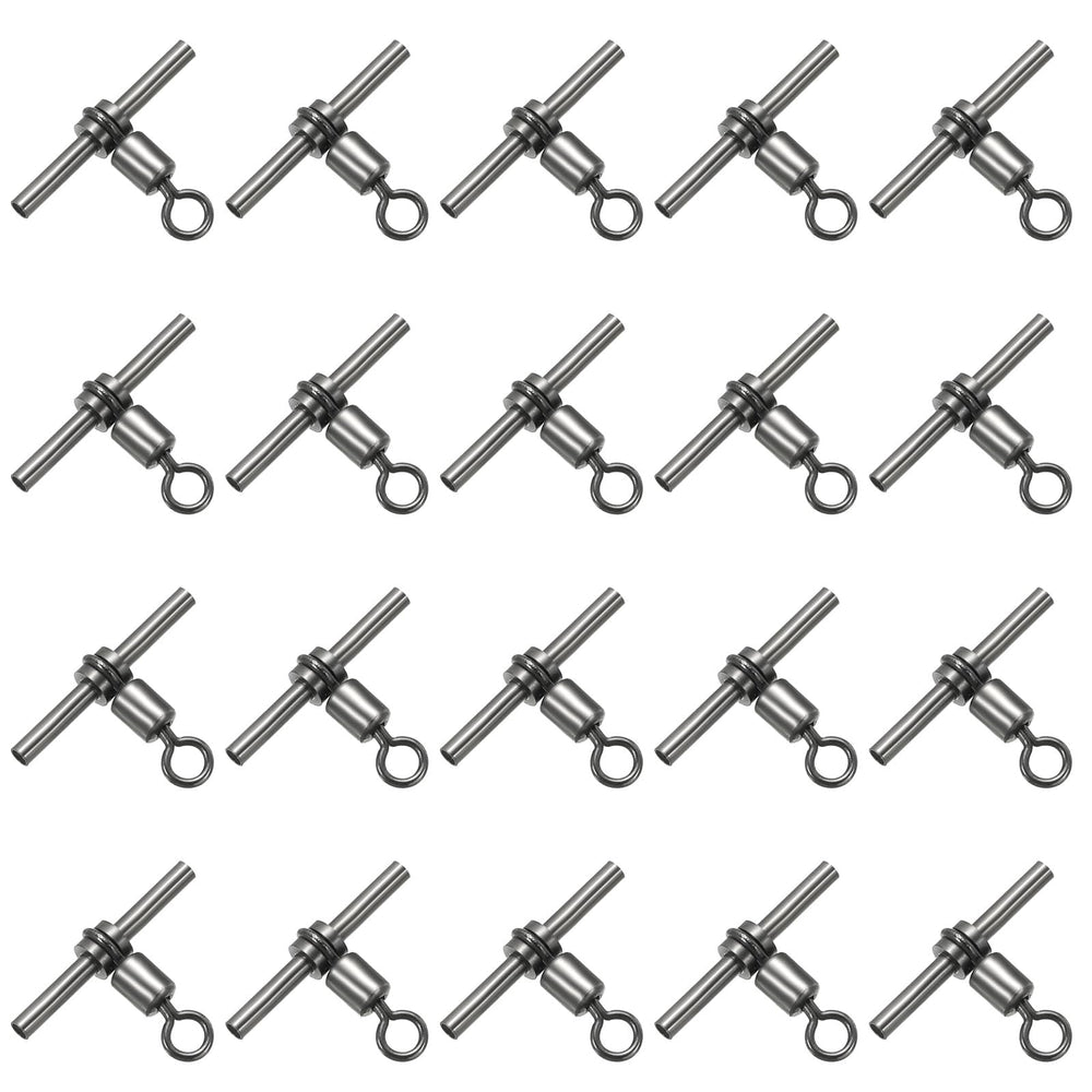 PATIKIL 3-way T-shape brass swivel for tangle-free lines in fishing