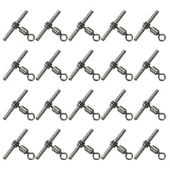 PATIKIL 3-way T-shape brass swivel full view for durable saltwater rigs