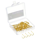 PATIKIL 7# claw hook packaging shows durable, rust-resistant hooks ready for freshwater and saltwater use.