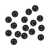 PATIKIL 7mm fishing beads close-up on a black round bead for quick line rigging.