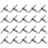 PATIKIL 88Lbs 3-Way Brass Swivel close-up shows polished brass finish for saltwater durability.