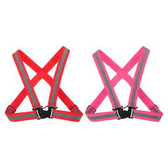 PATIKIL adjustable reflective vest front view with enhanced night visibility