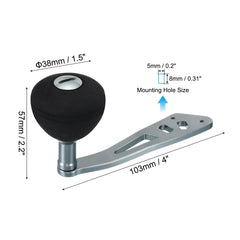PATIKIL baitcasting power handle knob closeup highlights EVA grip comfort.