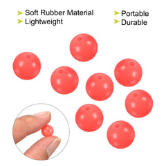 PATIKIL red 10mm beads demonstrate quick installation on lines