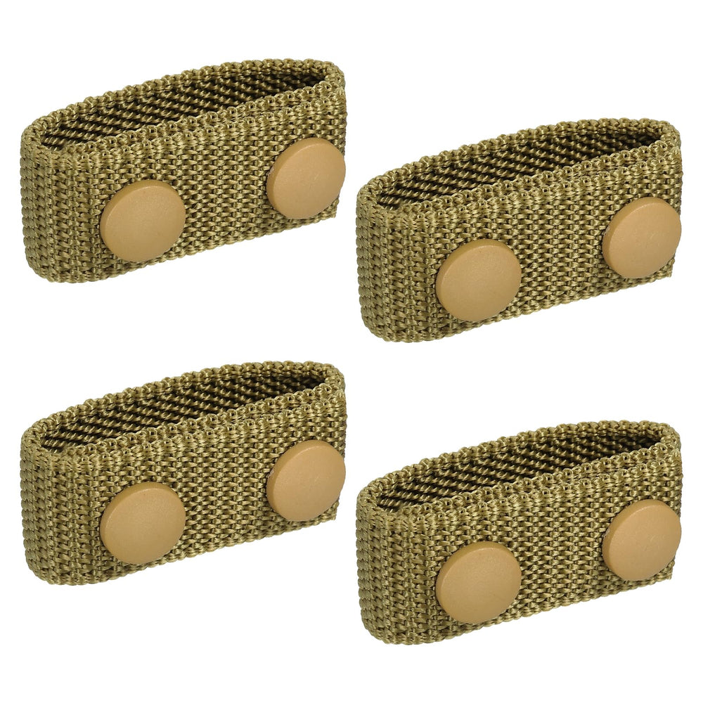 PATIKIL belt keepers with four double snaps for 2.2-inch belts.