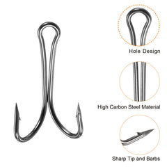 PATIKIL black high carbon steel coating on hooks