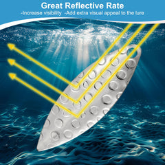 PATIKIL bright silver-tone finish increases lure visibility