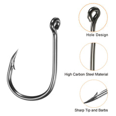 PATIKIL 3# to 12# size range for versatile freshwater and saltwater fishing.