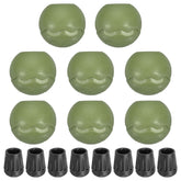 PATIKIL ball-cap chair feet stabilize seating on sand and grass.
