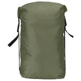 PATIKIL compression stuff sack in army green open view shows quick packing and organization