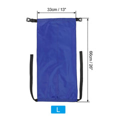 PATIKIL compression sack blue packed and compact saves space for backpacking.