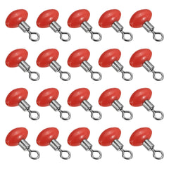PATIKIL cross-line swivels bead red for smooth mainline-to-leader connections