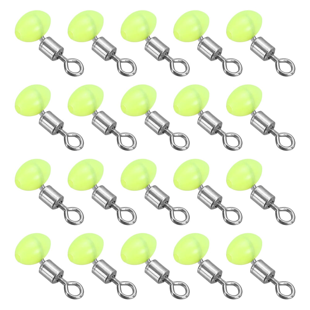 PATIKIL cross-line swivel bead yellow connects mainline to leader with smooth rotation