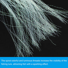 PATIKIL Crystal Flash dressing wrap demonstrates secure coverage for durable lures.