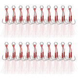 PATIKIL double fishing assist hooks in jigging assembly improve lure visibility underwater