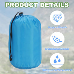 PATIKIL dust-flap blue sack protects contents during outings