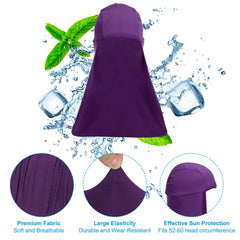 PATIKIL elastic band sun shade ensures secure, comfortable wear.