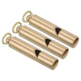 PATIKIL emergency whistle brass-3pack signaling tool for outdoor adventures.