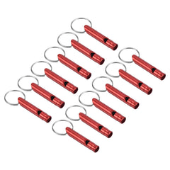 PATIKIL emergency whistle red pack of 12 for outdoor signaling