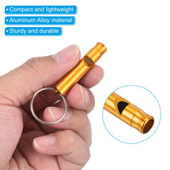 PATIKIL Emergency Whistles gold in backpack ready for trips