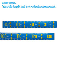 Ruler attached to a kayak for waterproof use