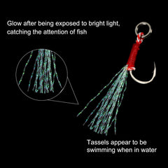 PATIKIL 20-piece pack of fishing assist hooks ready for use in any rig.