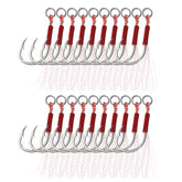 PATIKIL fishing assist hooks 20pcs glow finish for increased underwater visibility.