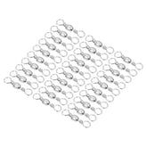 PATIKIL fishing barrel swivel 30pcs with polished carbon steel for smooth line protection.