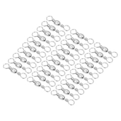 PATIKIL fishing barrel swivel 30pcs with polished carbon steel for smooth line protection.