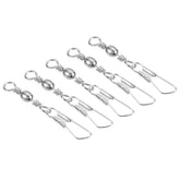 PATIKIL fishing barrel swivel with safety snap for smooth lure connection and reduced line twist