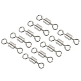 PATIKIL fishing barrel swivels in silver for smooth line connection and reduced tangles.
