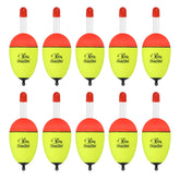 PATIKIL yellow fishing bobber in a 10-pack for clear visibility.