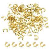 PATIKIL gold tone fishing clevis 4.4mm U-shaped brass link - 100 pcs