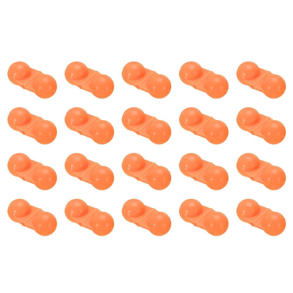 PATIKIL double rattle beads orange pack for visibility and sound underwater
