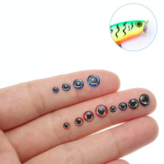 PATIKIL 5mm eye stickers add lifelike detail to your lures for better sport fishing appeal.