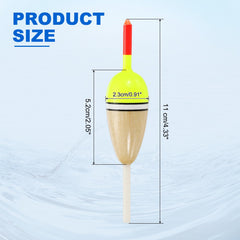 Durable plastic body of PATIKIL floats for lasting fishing trips
