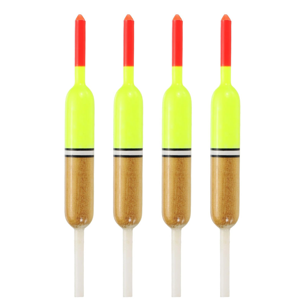 PATIKIL fishing floats front view in red and yellow for high visibility at distance